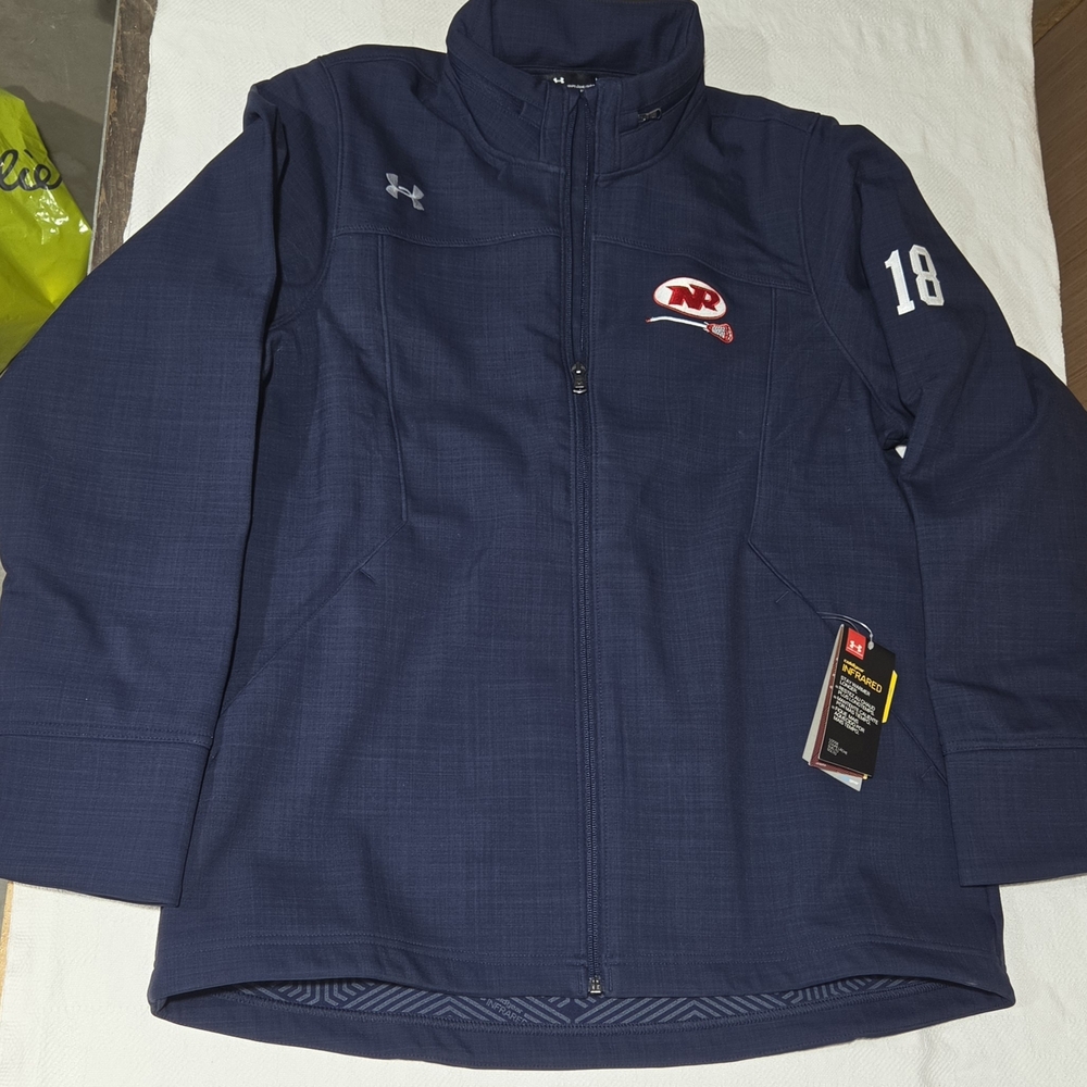 Under Armour Navy Full-Zip Women's Jacket With Team Logo